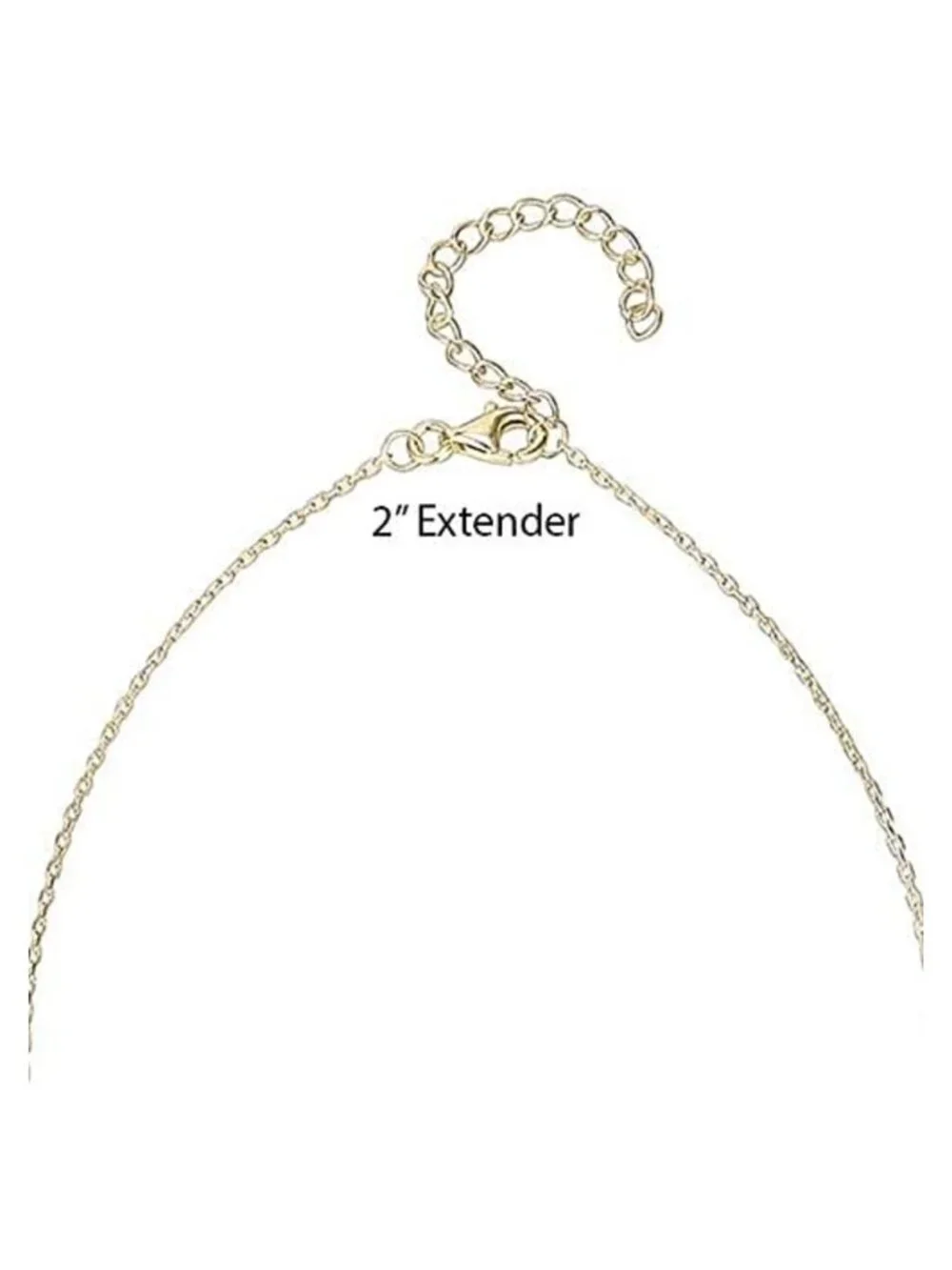 14K Gold Plated Bezel CZ Pendant Necklace 16in Choker